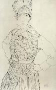 Egon Schiele, Portrait of Edith Schiele Standing